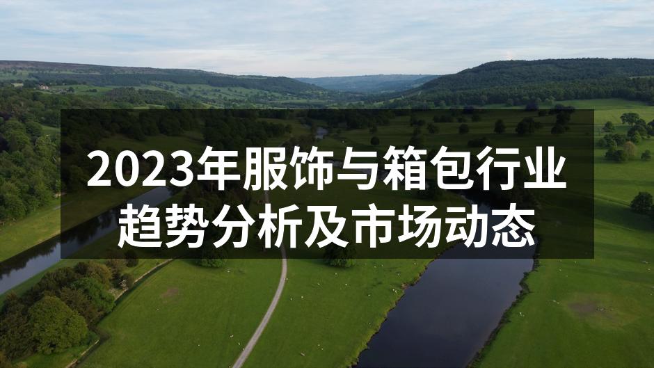 2023年服饰行业市场动态分析